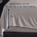  Tempur-Pedic TEMPUR Rayon from Bamboo Sheet Set Cool Gray (Split King) IMAGE 3