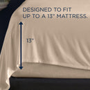  Tempur-Pedic TEMPUR Rayon from Bamboo Sheet Set Sandstone (Split California King) IMAGE 3