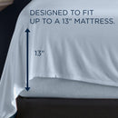  Tempur-Pedic TEMPUR Rayon from Bamboo Sheet Set Sleepy Blue (Full) IMAGE 3