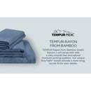  Tempur-Pedic TEMPUR Rayon from Bamboo Sheet Set Vintage Indigo (Full) IMAGE 14